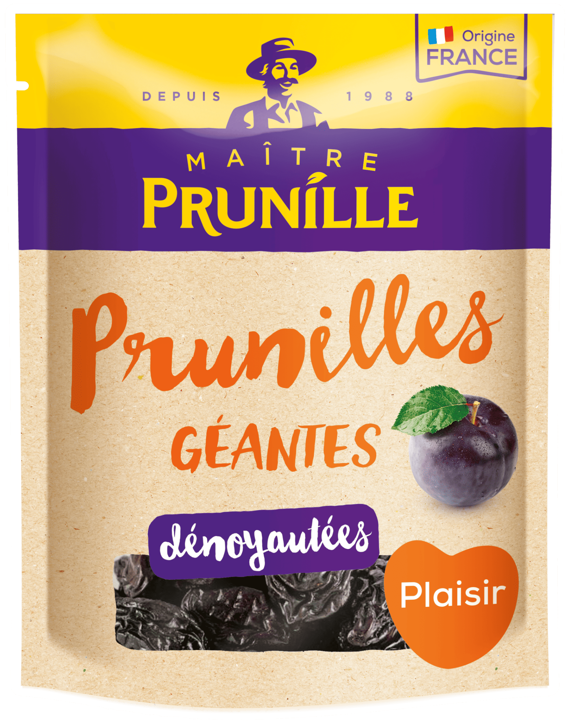 Prunilles géantes dénoyautés