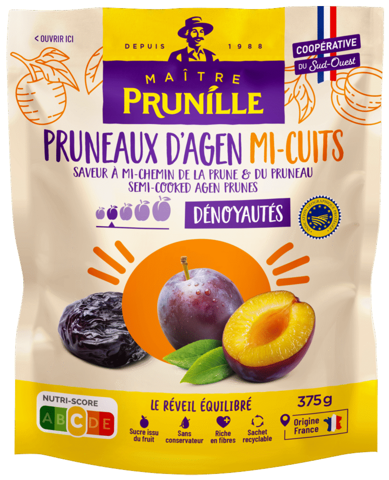 Pruneaux d'Agen mi-cuits dénoyautés