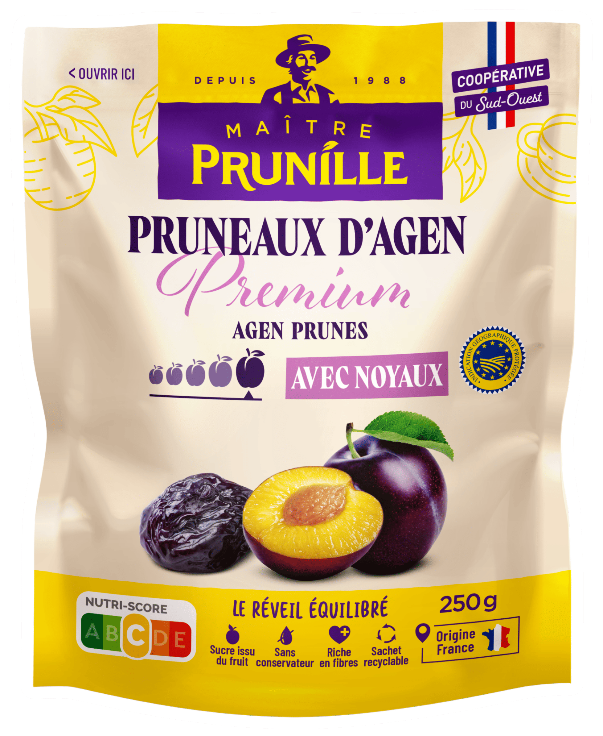 Pruneaux d'Agen Premium avec noyaux
