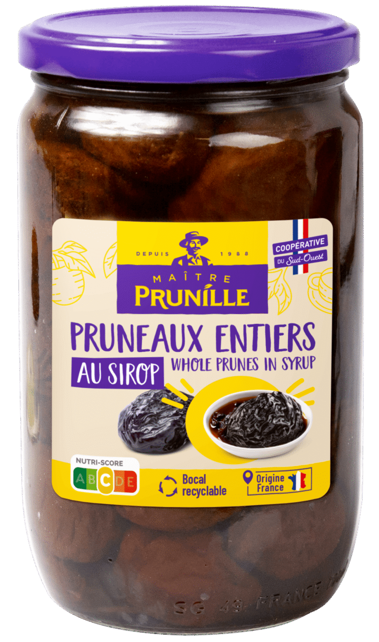 Pruneaux entiers au sirop
