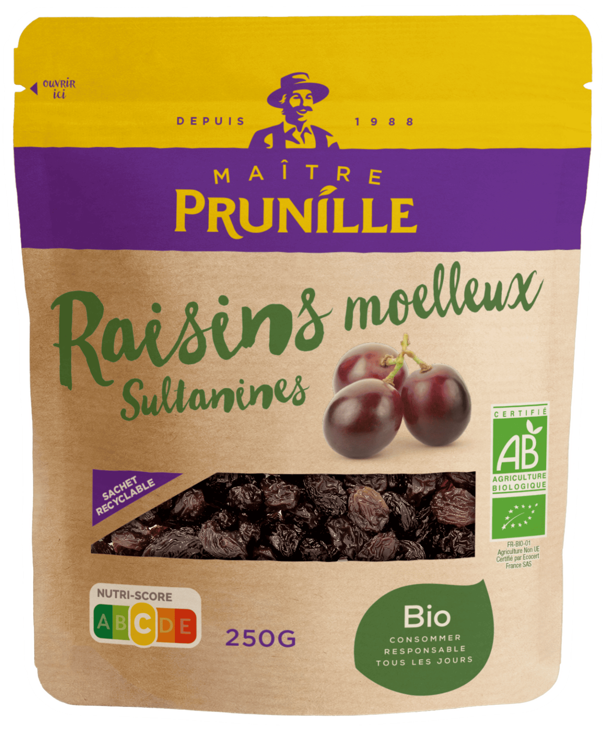 Raisins sultanine moelleux BIO