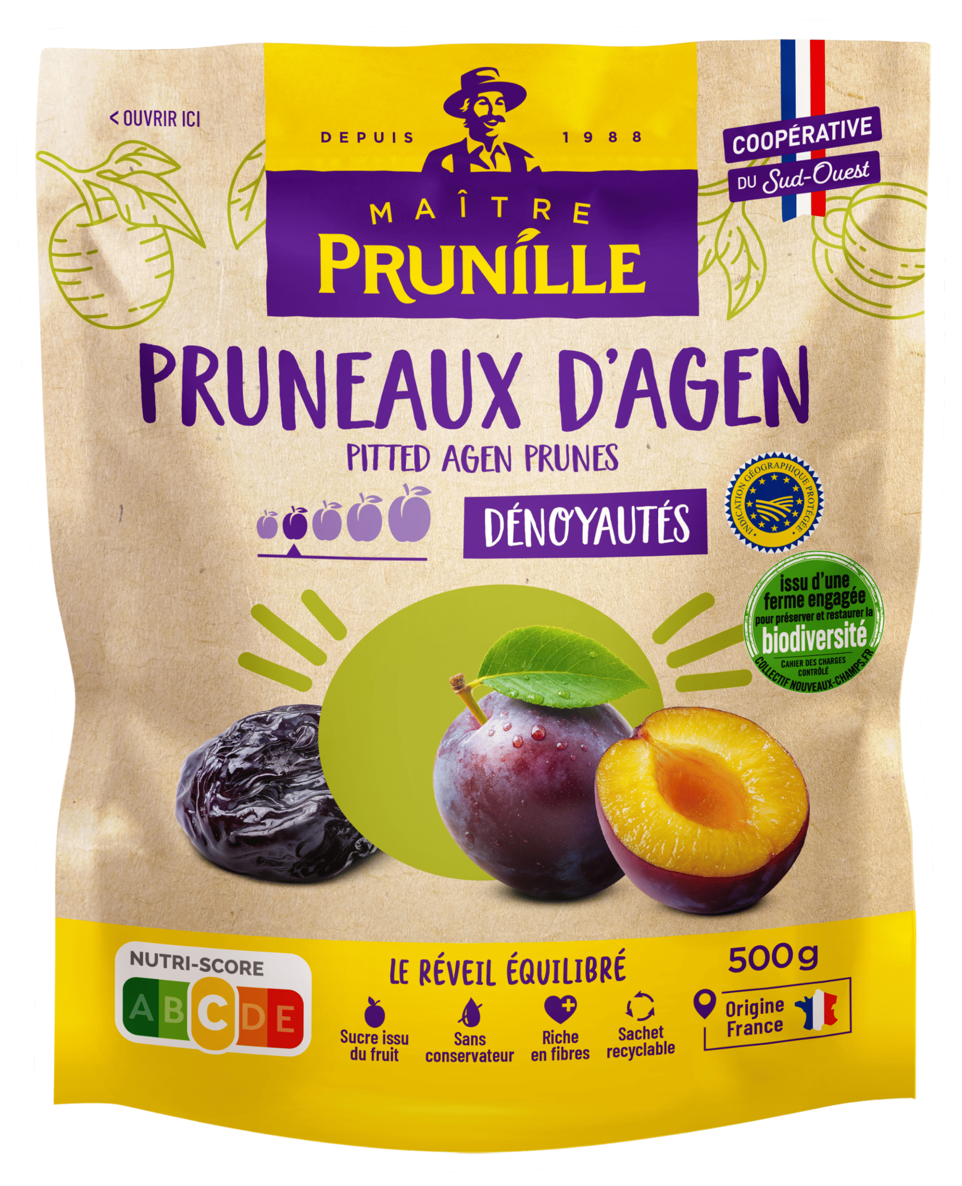 Pruneau d'Agen Dénoyautés Biodiversité