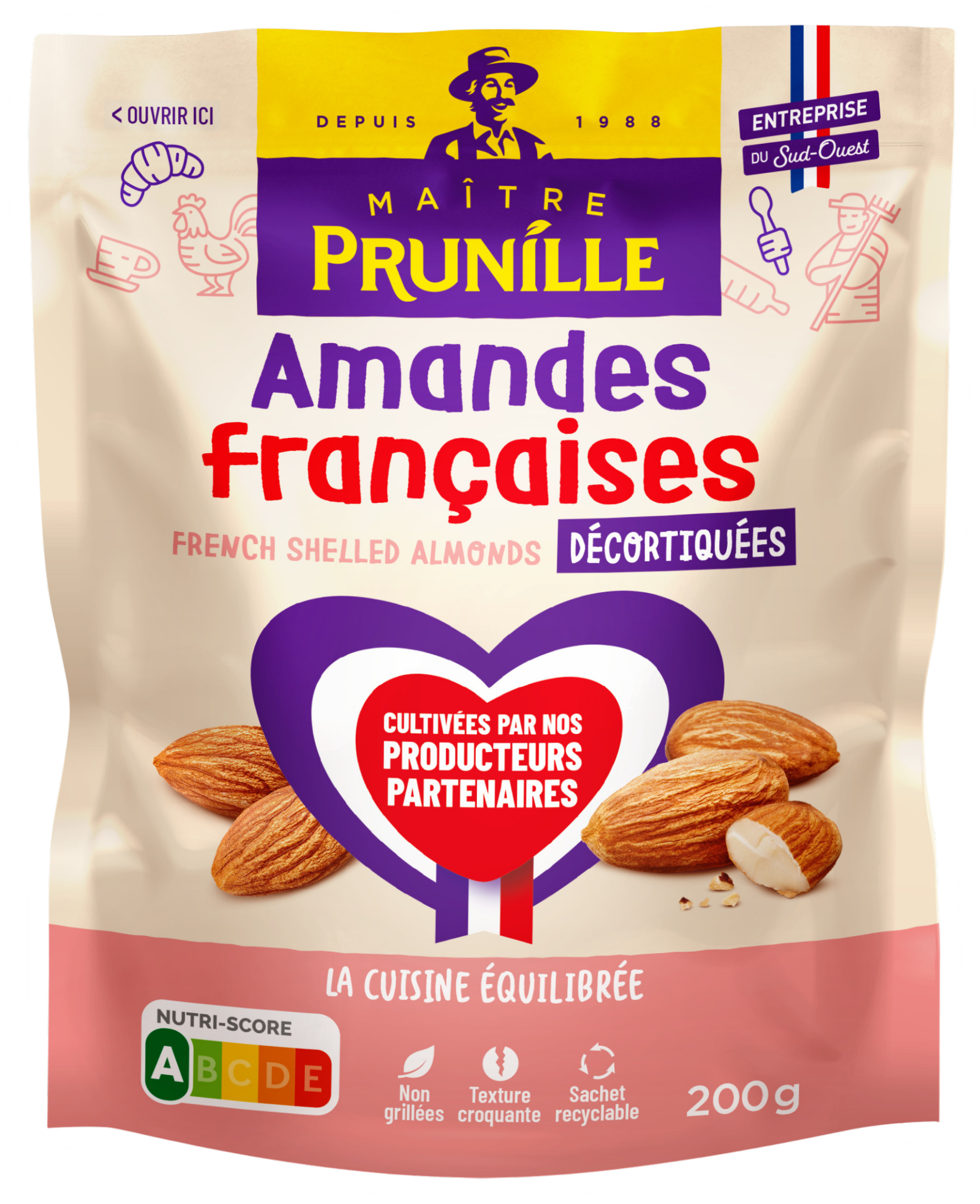 Amandes françaises décortiquées